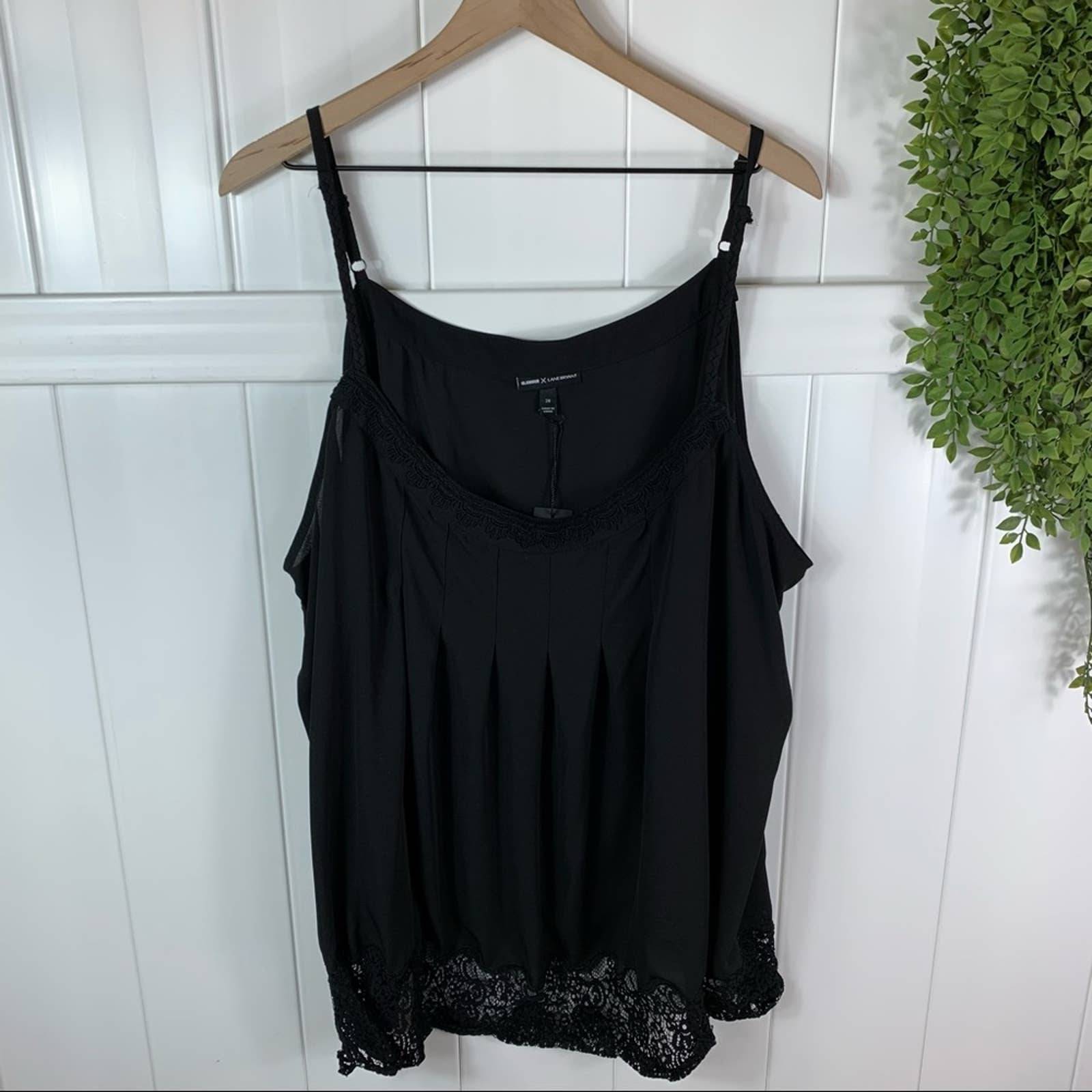 Lane Bryant Tank Top Plus Size 26/28 Black Embellished Womens NWT $49.95 Lane Bryant Tank Top Plus Size 26/28 Black Embellished Womens NWT $49.95